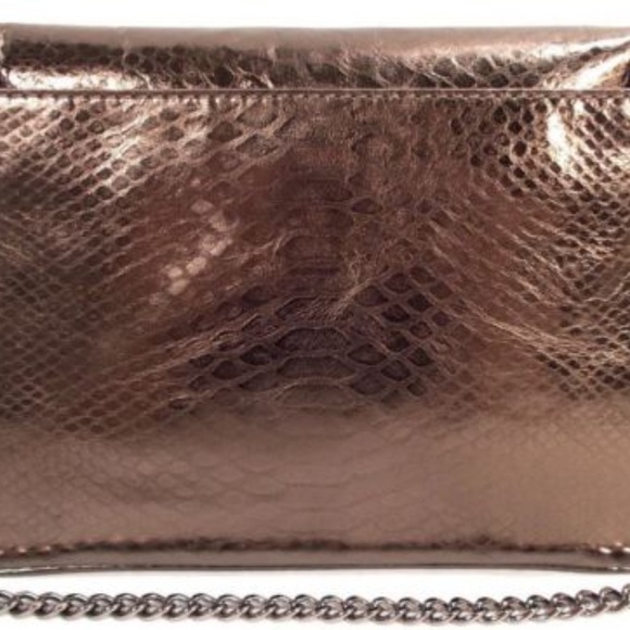 Michael Kors Python Embossed Leather Sloan Handbag - Picture 3 of 6